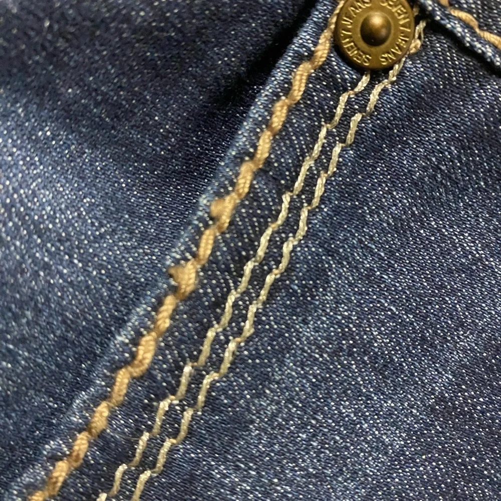 Seven7 Women's Boot Cut Jeans Size 8 Back Pocket Embroidery Festival Denim - Picture 7 of 16